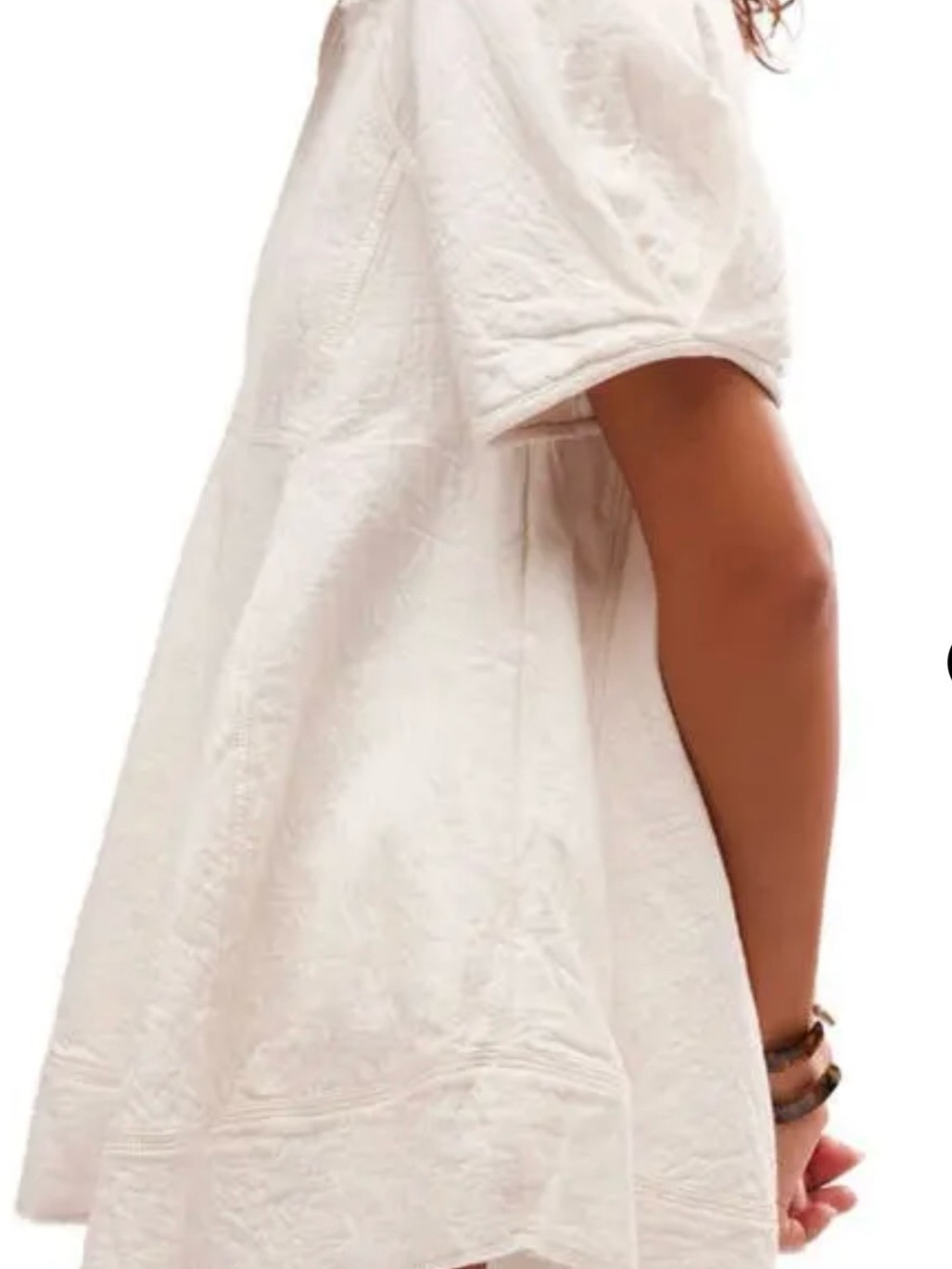 We The Free Sunset City Ecru Short-Sleeve Tunic Top - Picture 3 of 6
